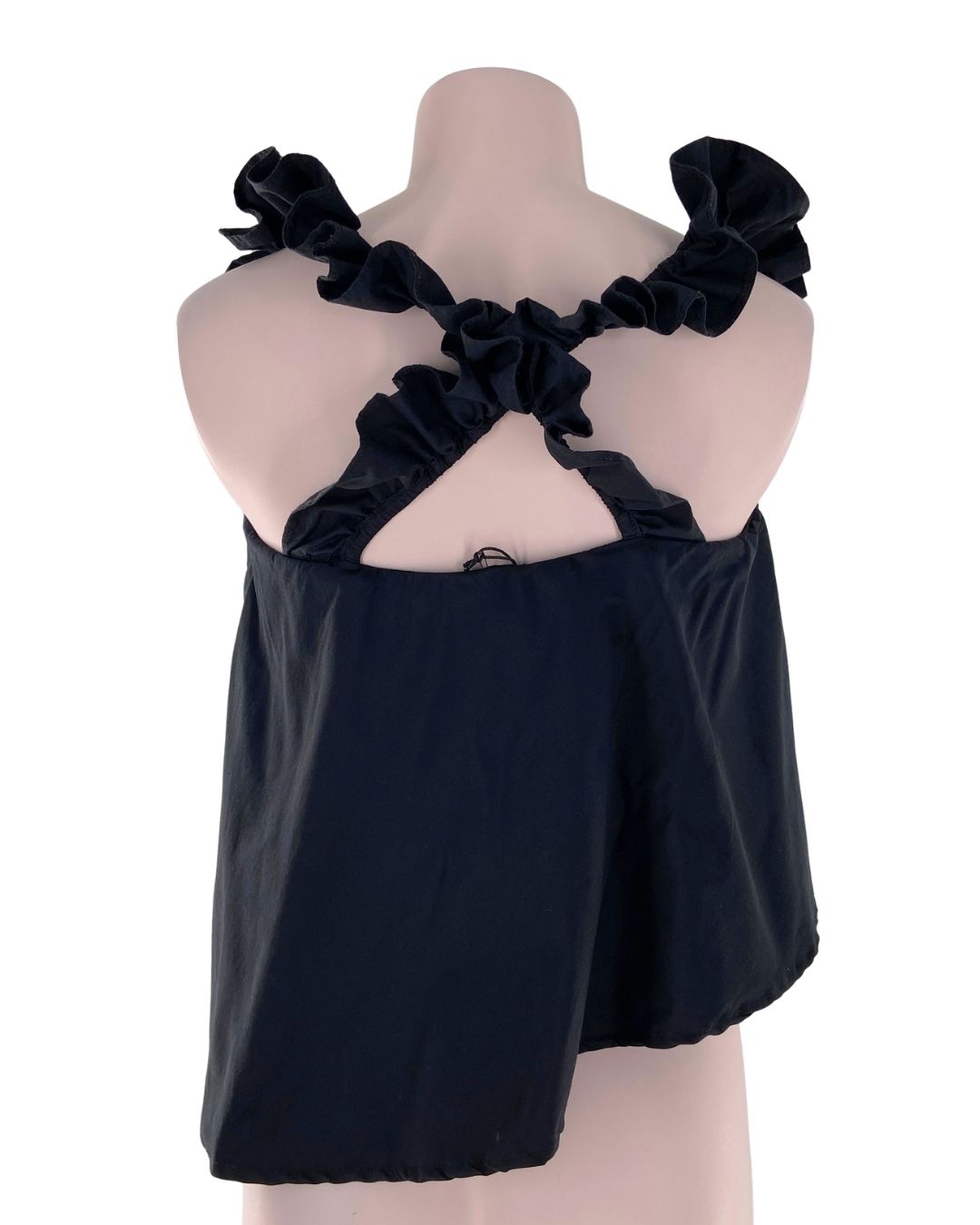 Crop top de tiras cruzadas