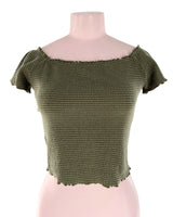 Blusa stretch manga corta