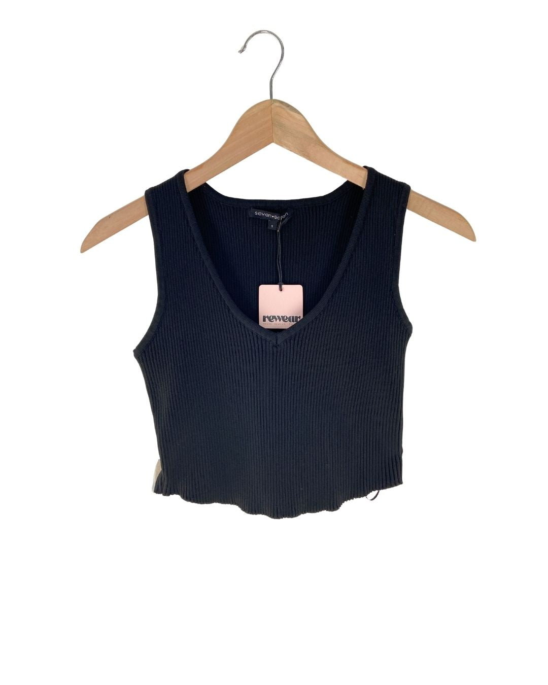 Blusa crop canale sleeveless