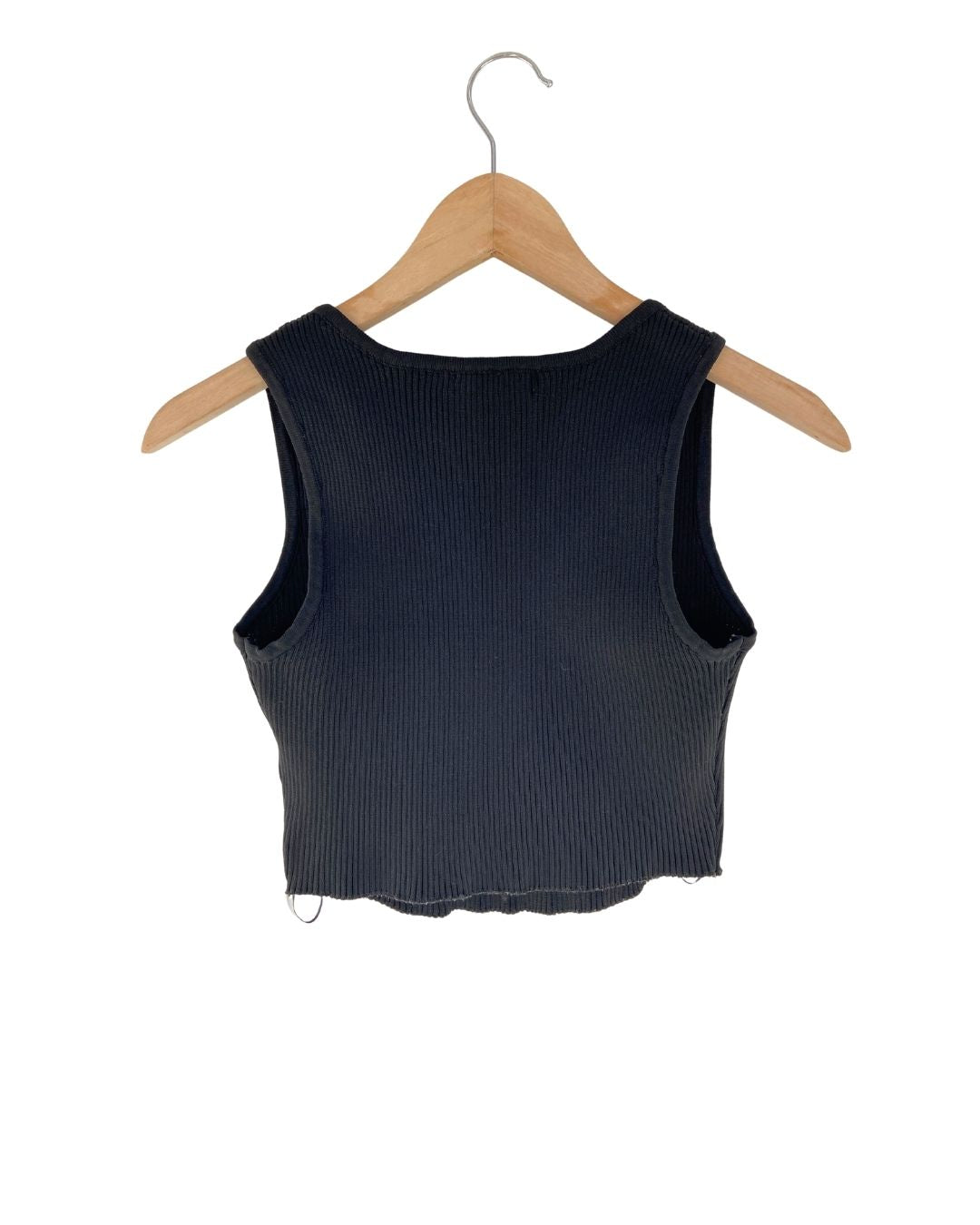 Blusa crop canale sleeveless