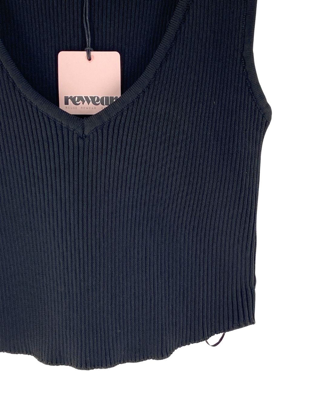 Blusa crop canale sleeveless