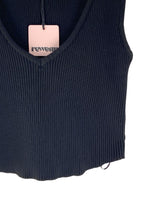 Blusa crop canale sleeveless