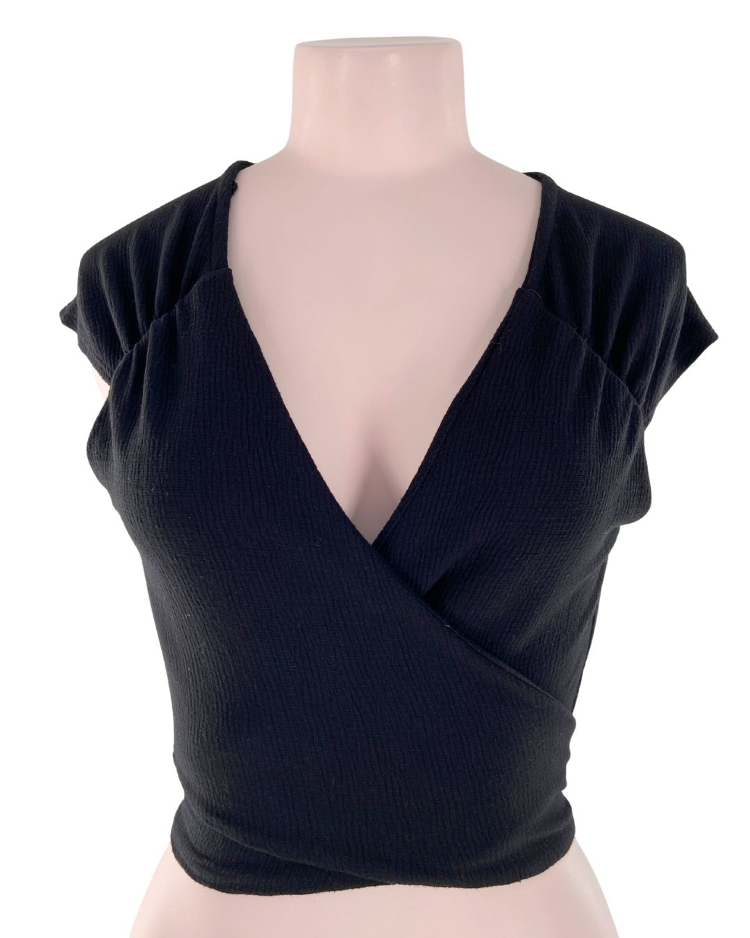 Blusa crop canale anudada