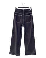 Jean wide leg  stretch costura