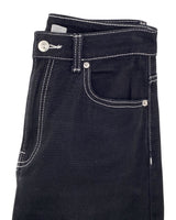 Jean wide leg  stretch costura