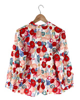 Camisa cuello mao print flores
