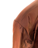 Chaqueta en cuero abotonada