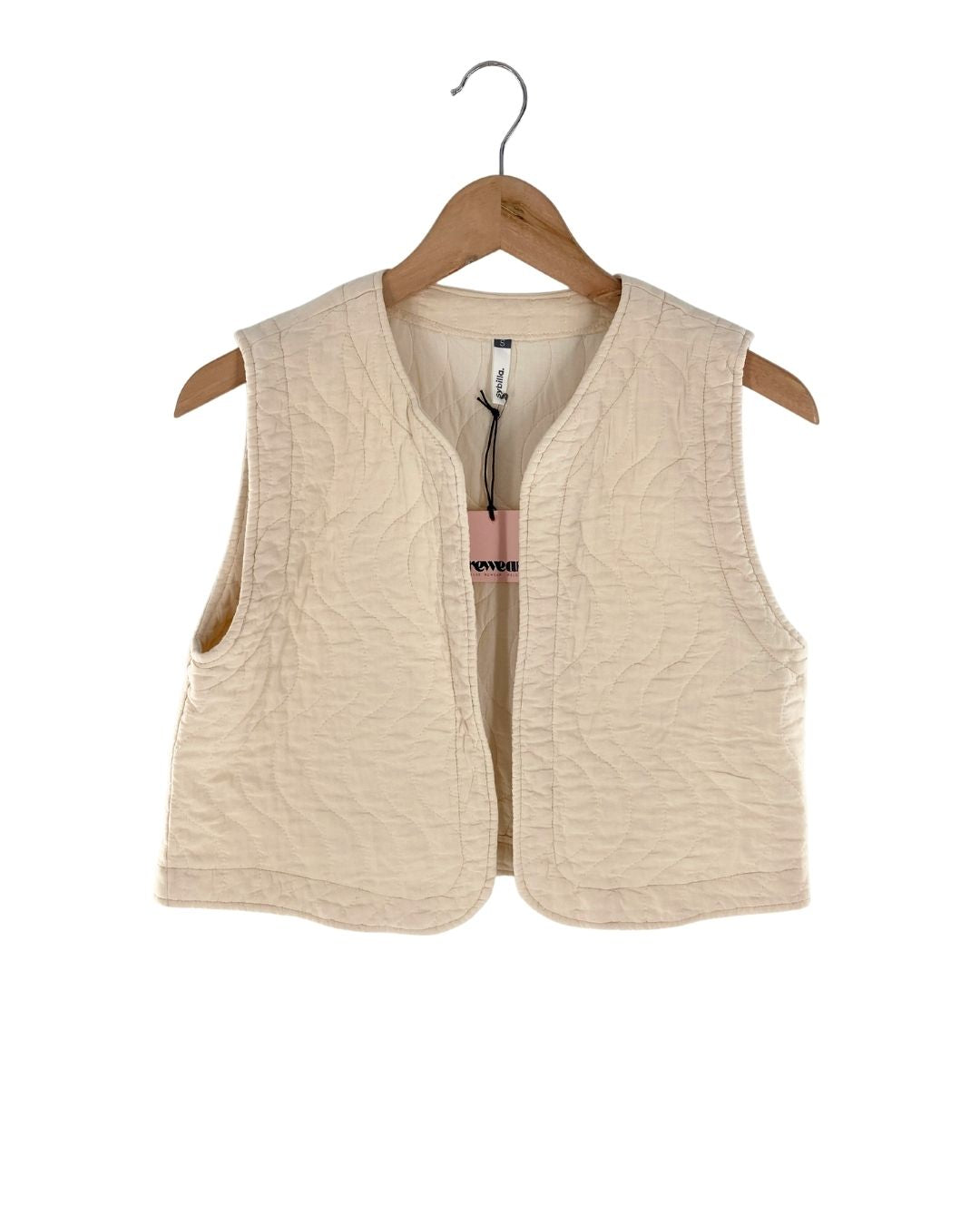 Chaleco crop acolchado