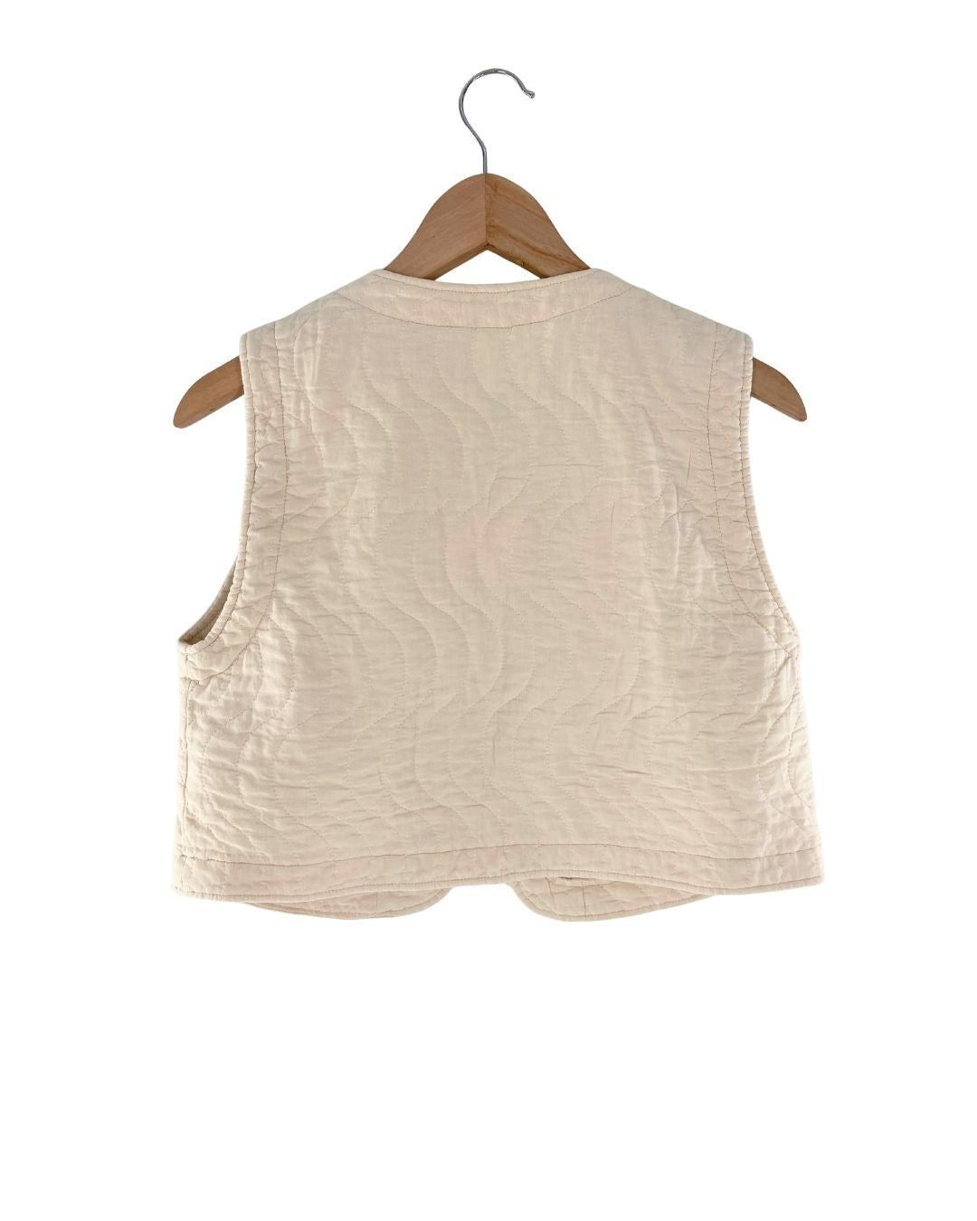Chaleco crop acolchado