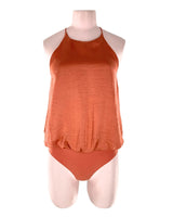 Body satinado cuello halter