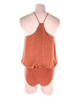 Body satinado cuello halter