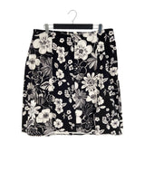 Falda midi print flores