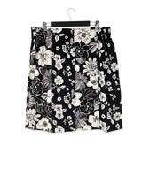 Falda midi print flores