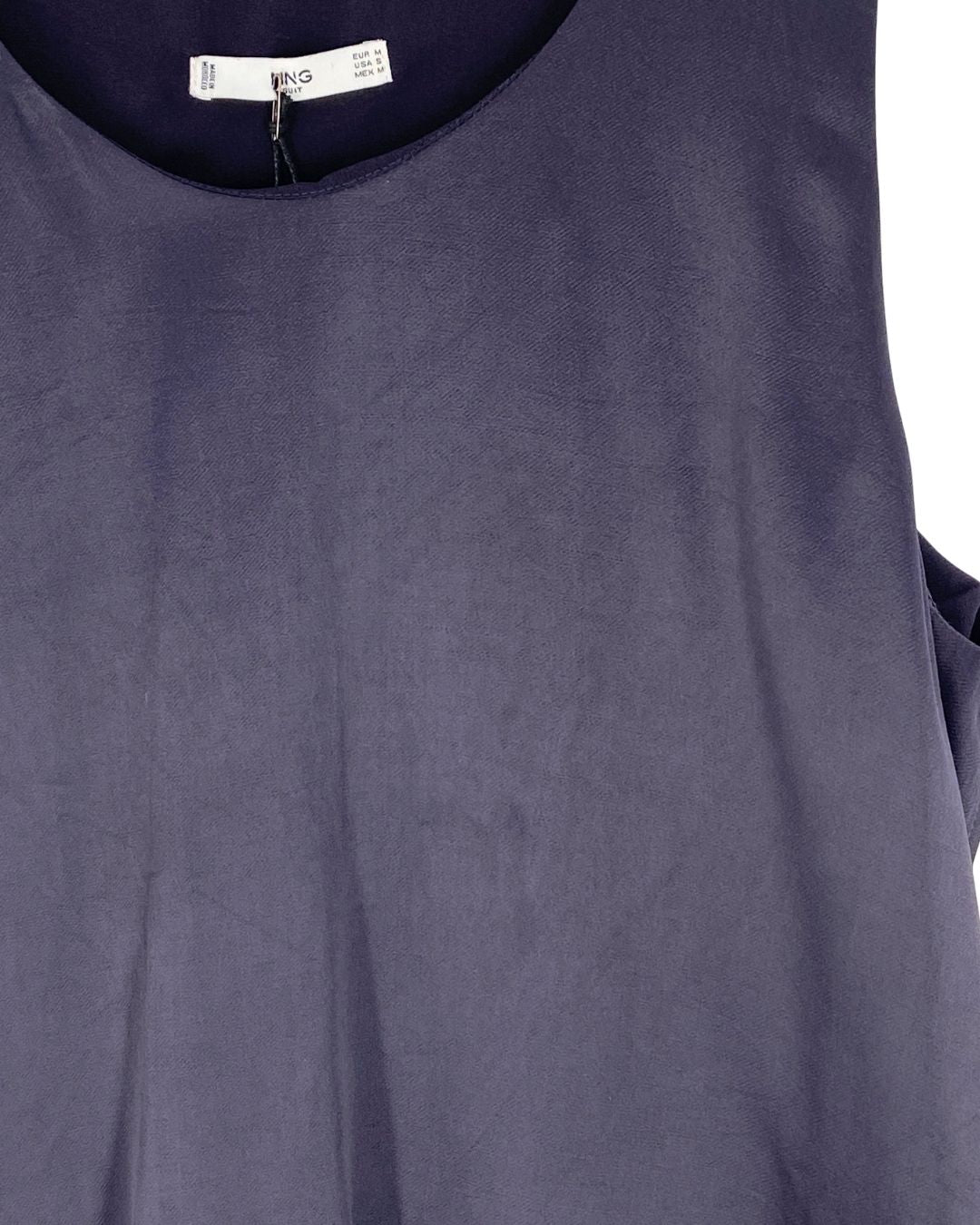 Blusa sleeveless satinada