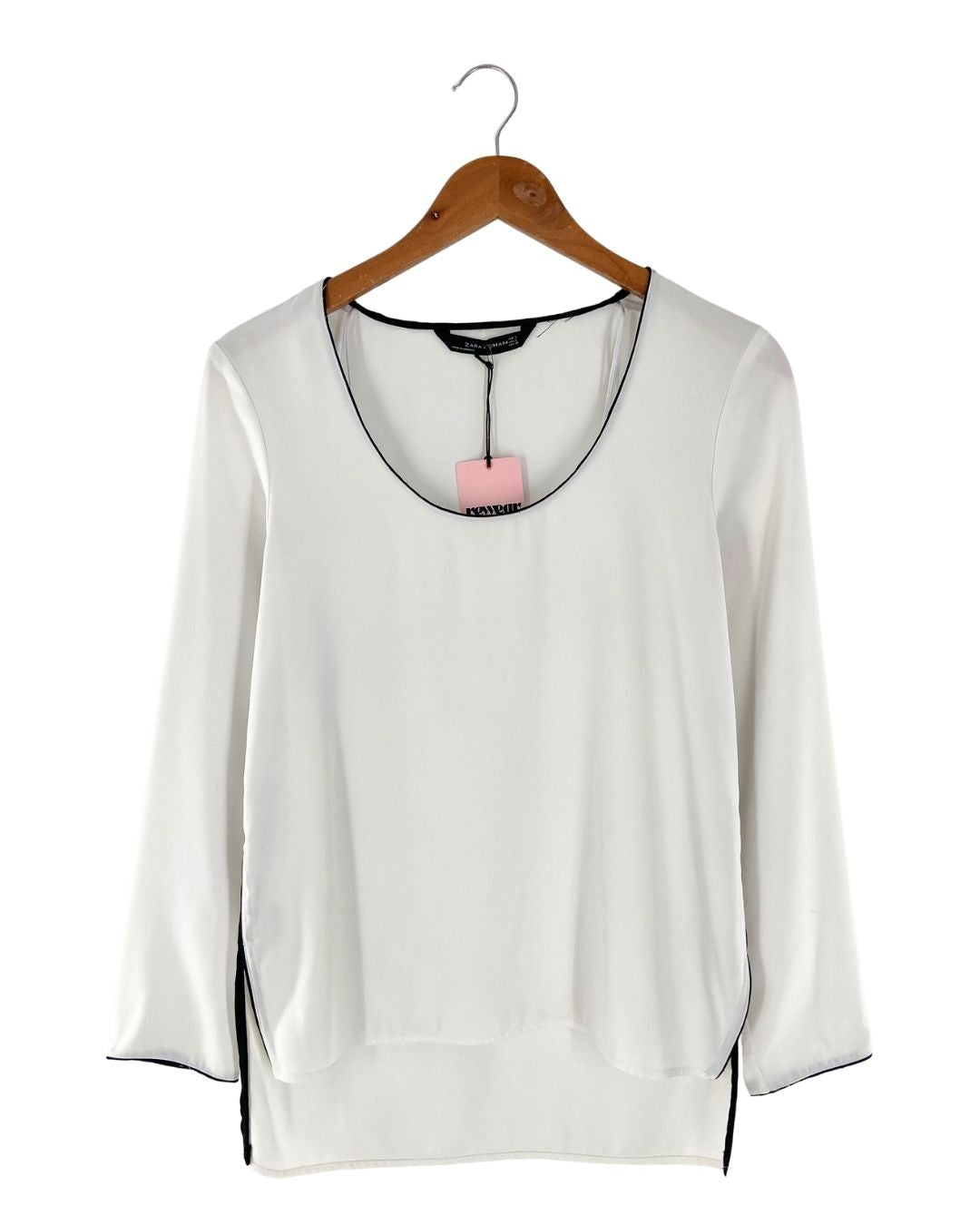 Blusa manga larga sesgo