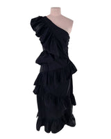 Maxi vestido one shoulder