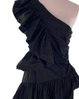 Maxi vestido one shoulder