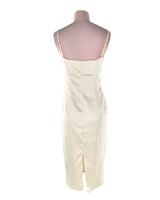 Maxi vestido satinado de tiras