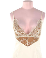 Maxi vestido satinado de tiras