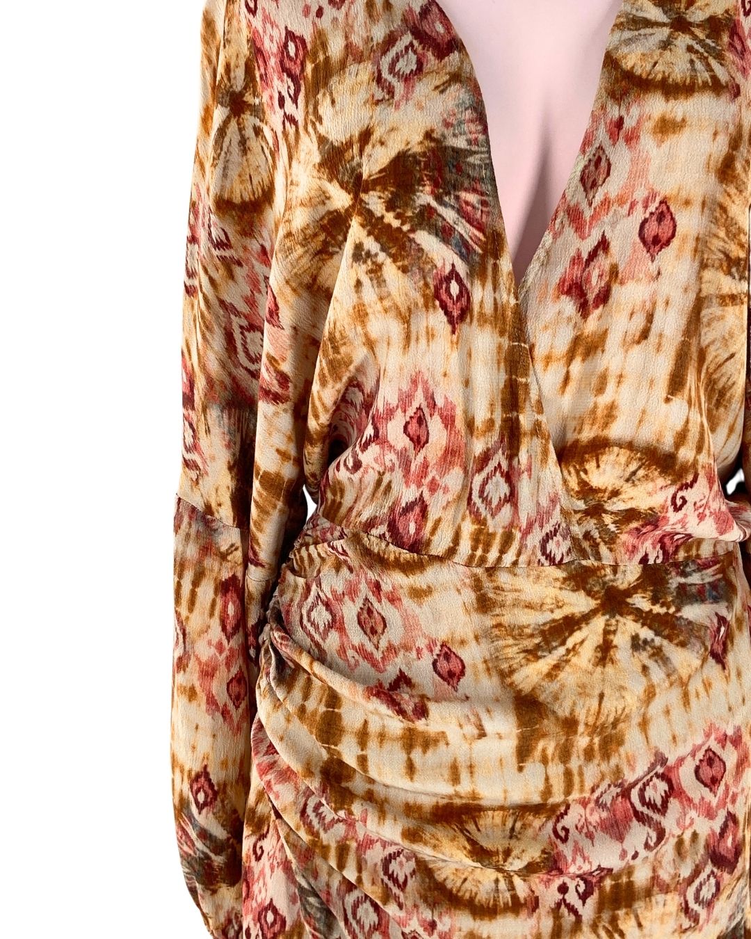 Vestido mini manga larga