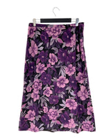 Falda midi print flores