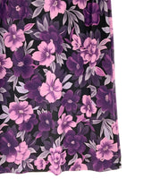 Falda midi print flores