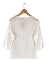 Blusa en ojalillo mangas 3/4