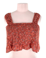 Top de tiras anchas encauchado