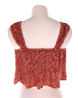 Top de tiras anchas encauchado