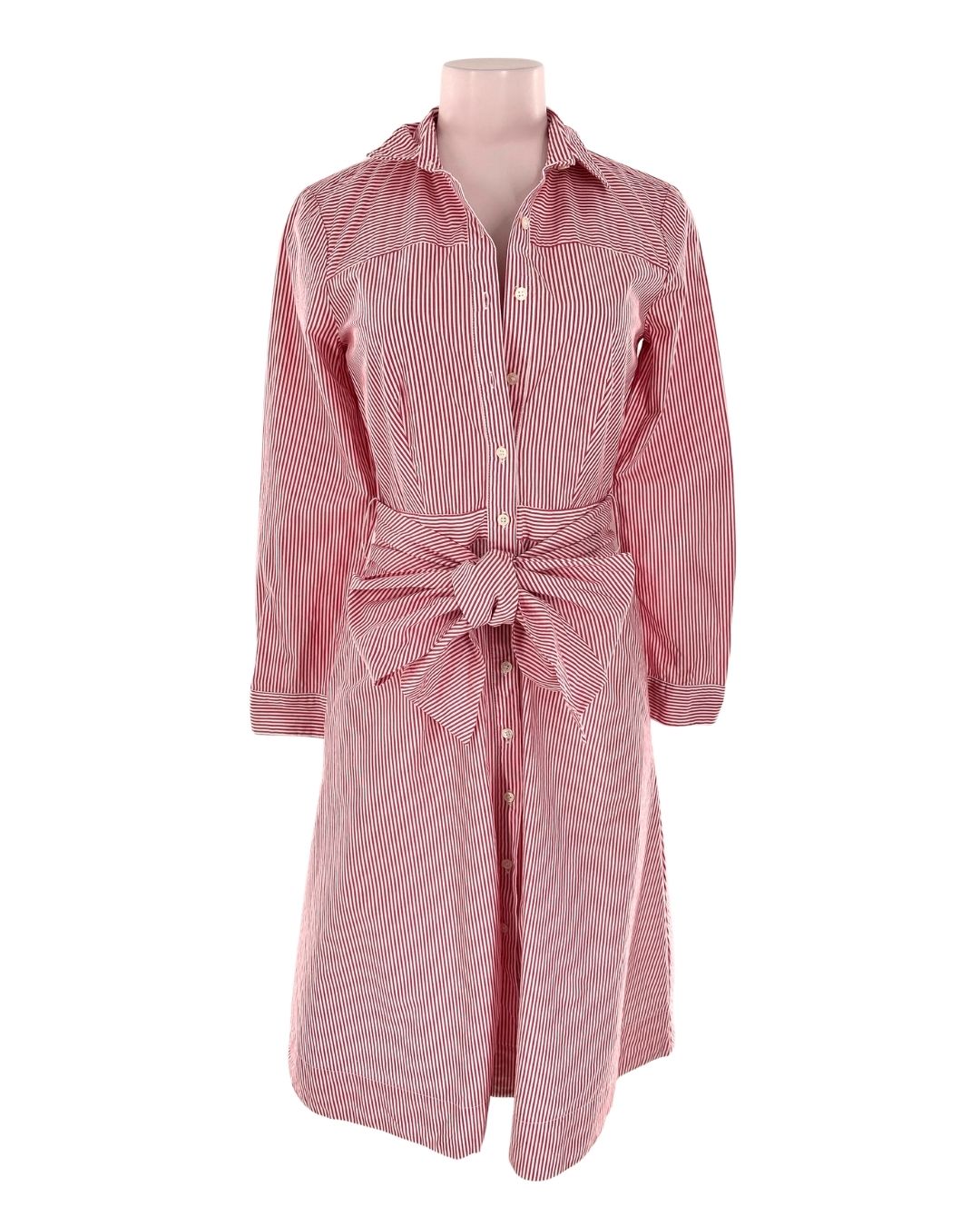 Vestido abotonado a rayas