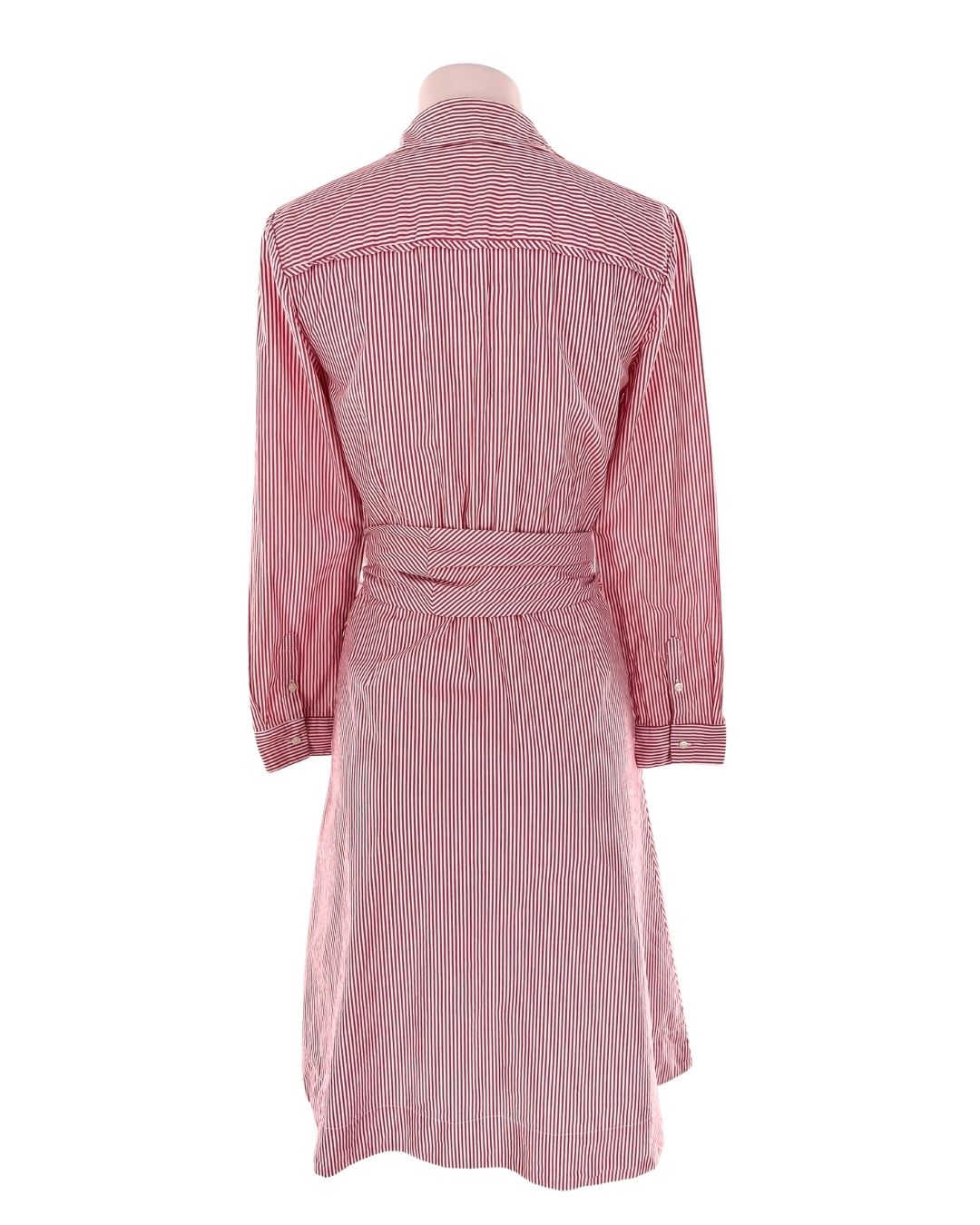 Vestido abotonado a rayas