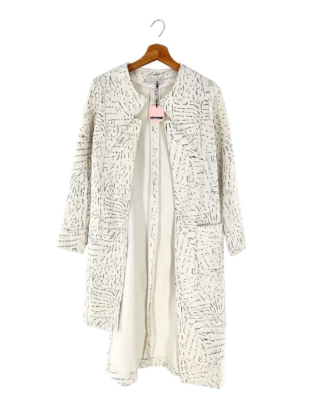 Blazer long size con print