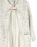 Blazer long size con print