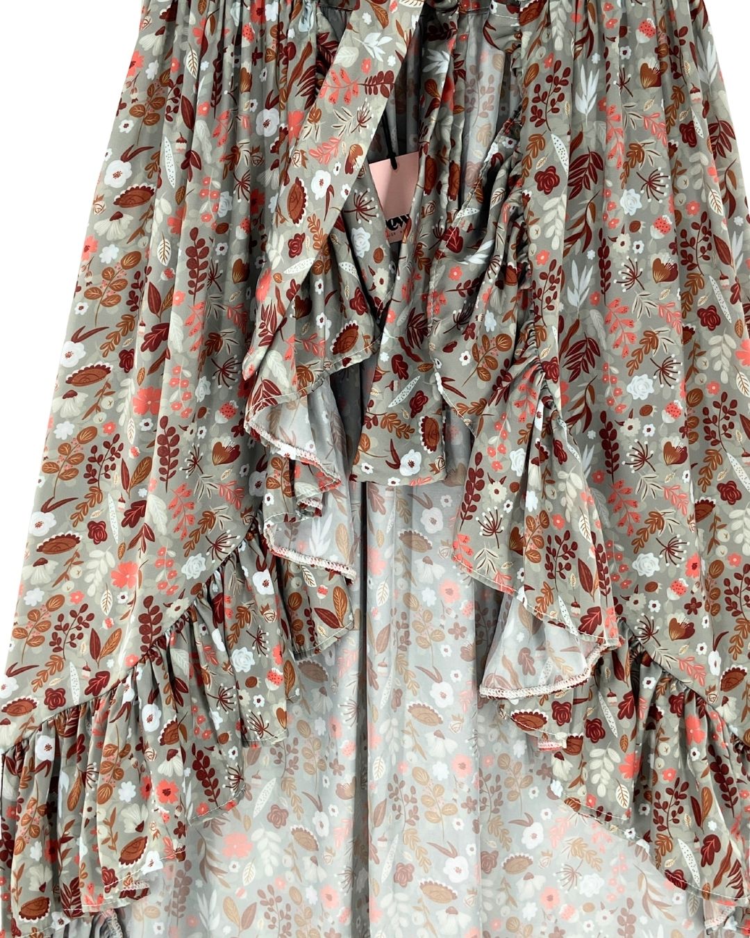 Sobre falda print flores