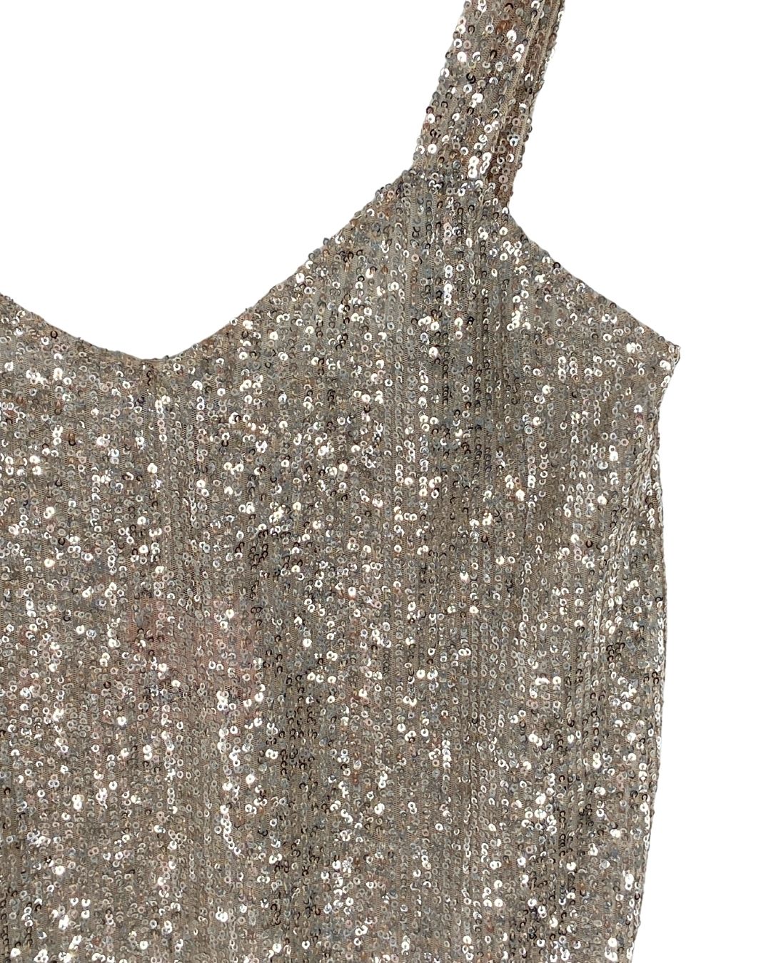 Blusa de lentejuelas de tiras