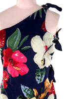 Vestido one shoulder print