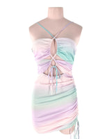 Vestido mini de tiras en