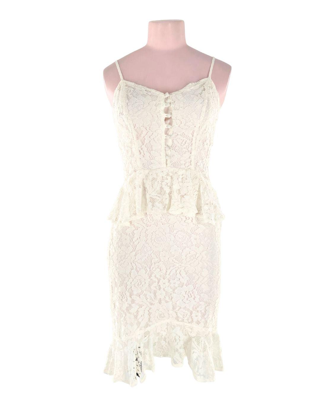 Vestido midi de tiras