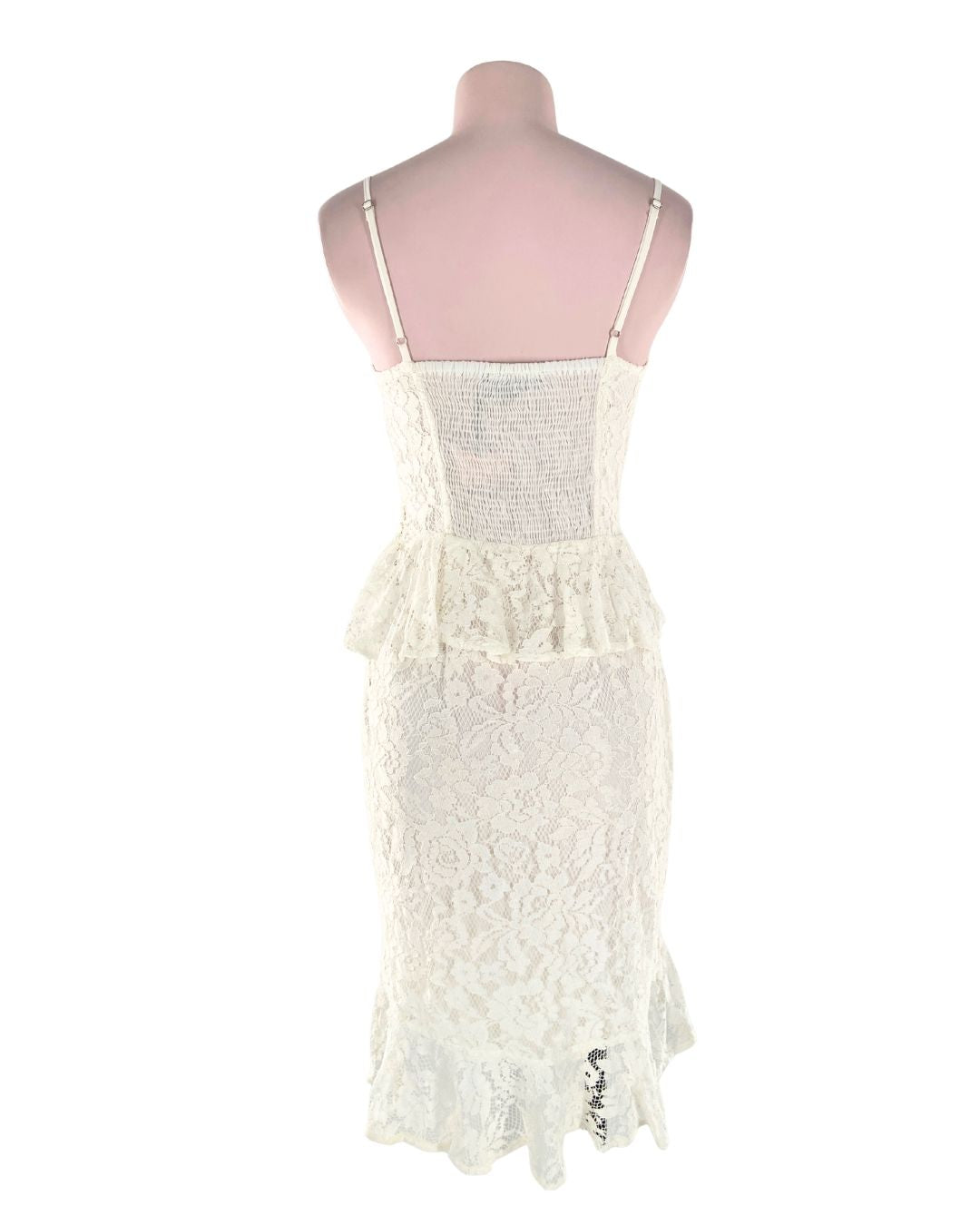 Vestido midi de tiras