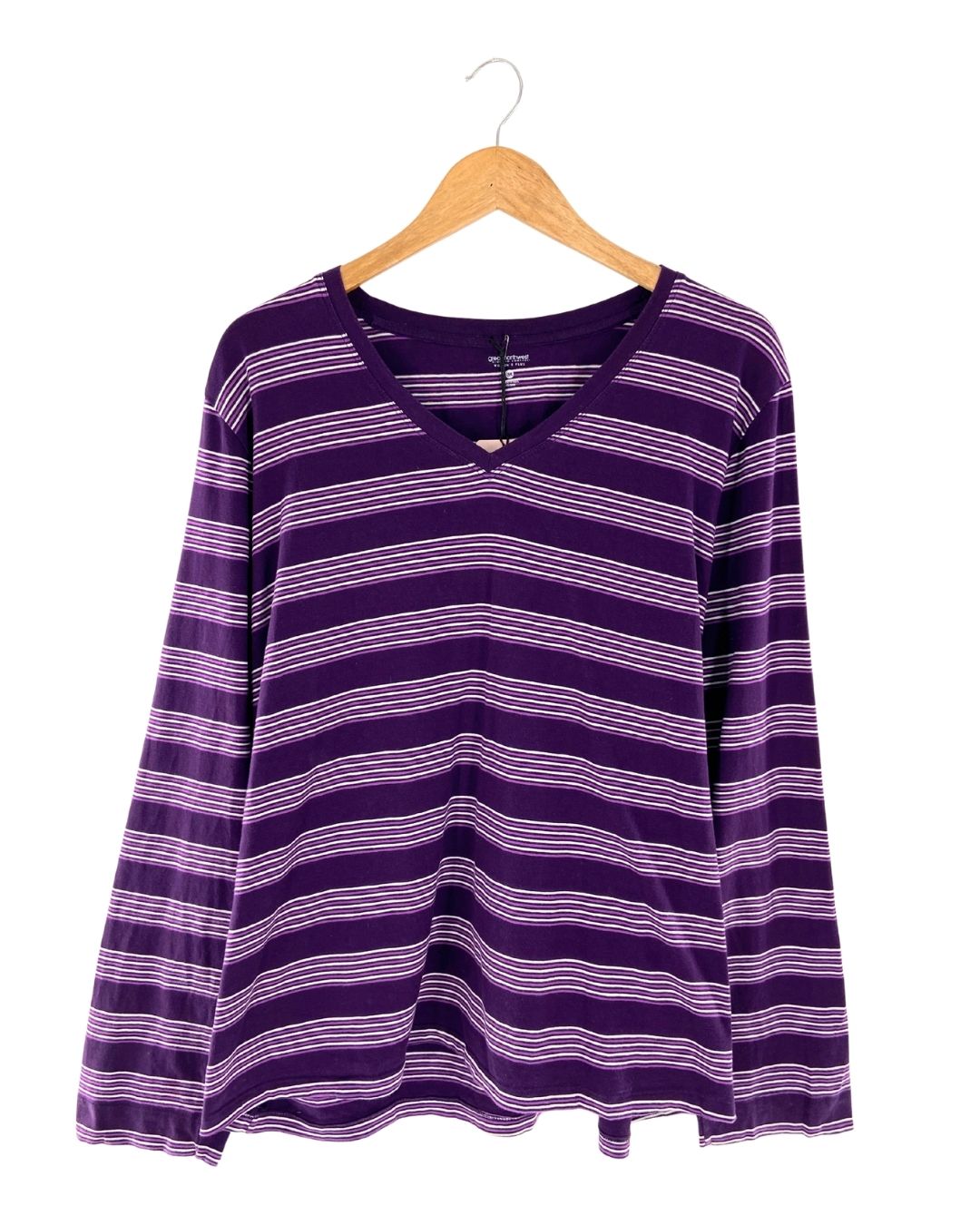 Camiseta a franjas manga larga