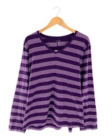 Camiseta a franjas manga larga