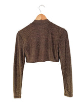 Saco crop manga larga