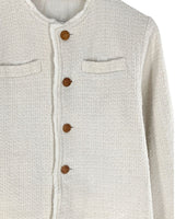 Chaqueta abotonada con textura