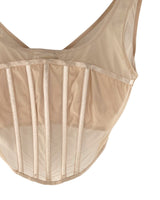 Blusa crop de tiras en mesh