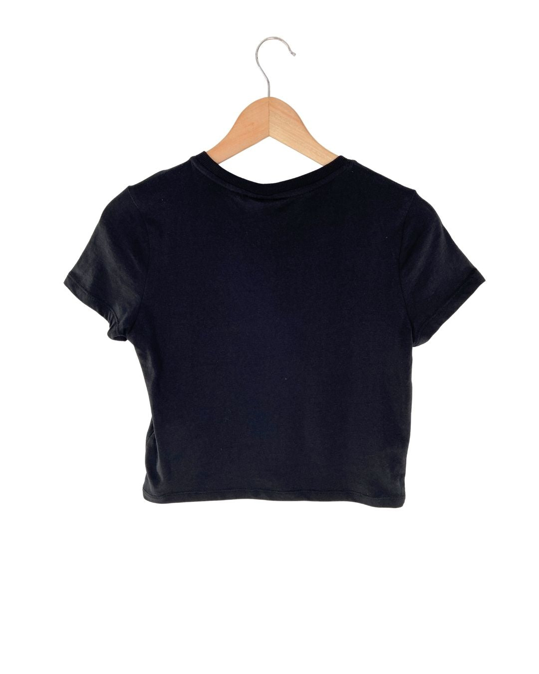 Camiseta crop manga corta
