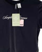 Camiseta crop manga corta