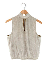 Blusa sleeveless brillante