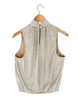 Blusa sleeveless brillante