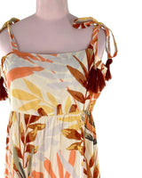 Maxi vestido de tiras anudadas