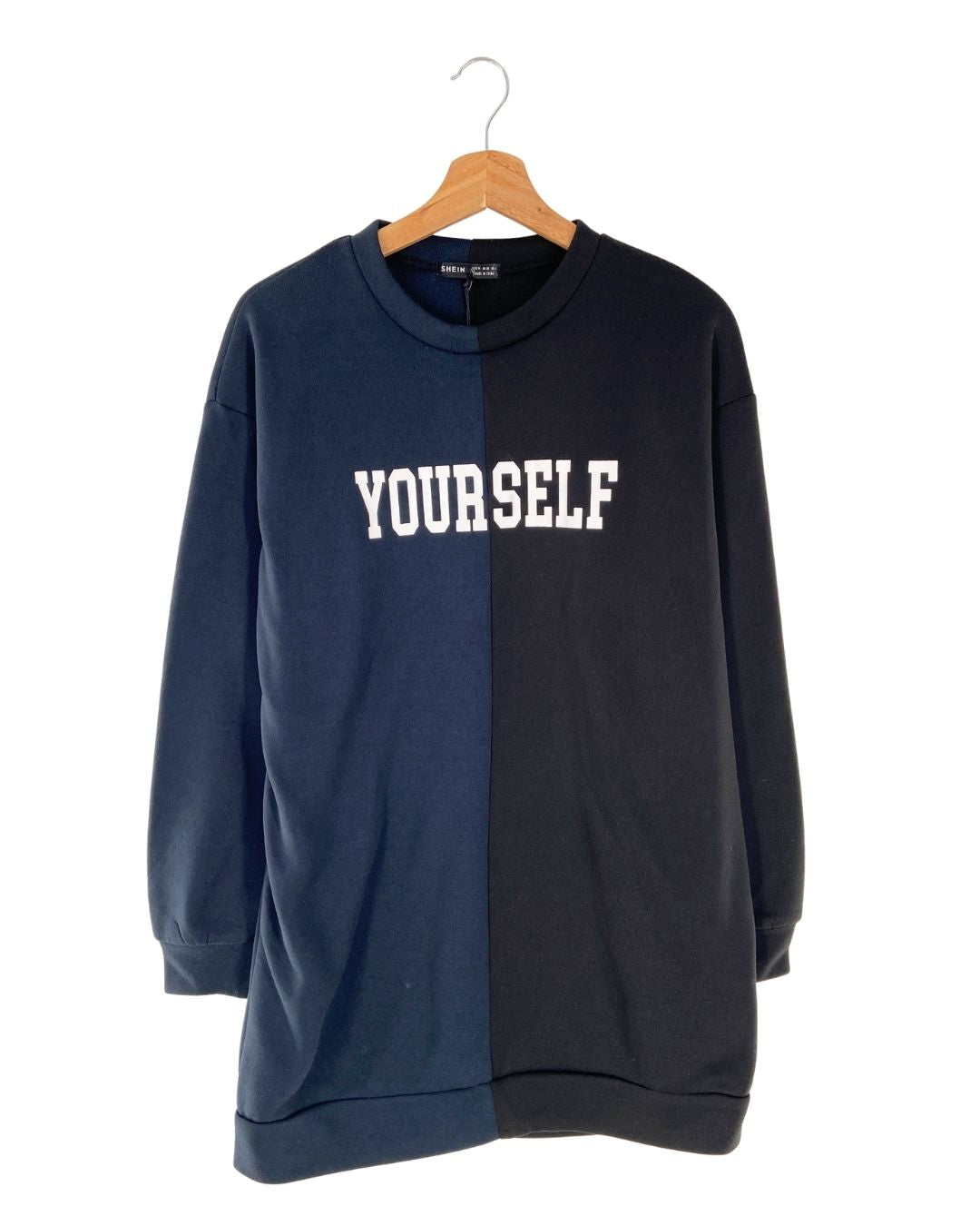 Vestido mini color block